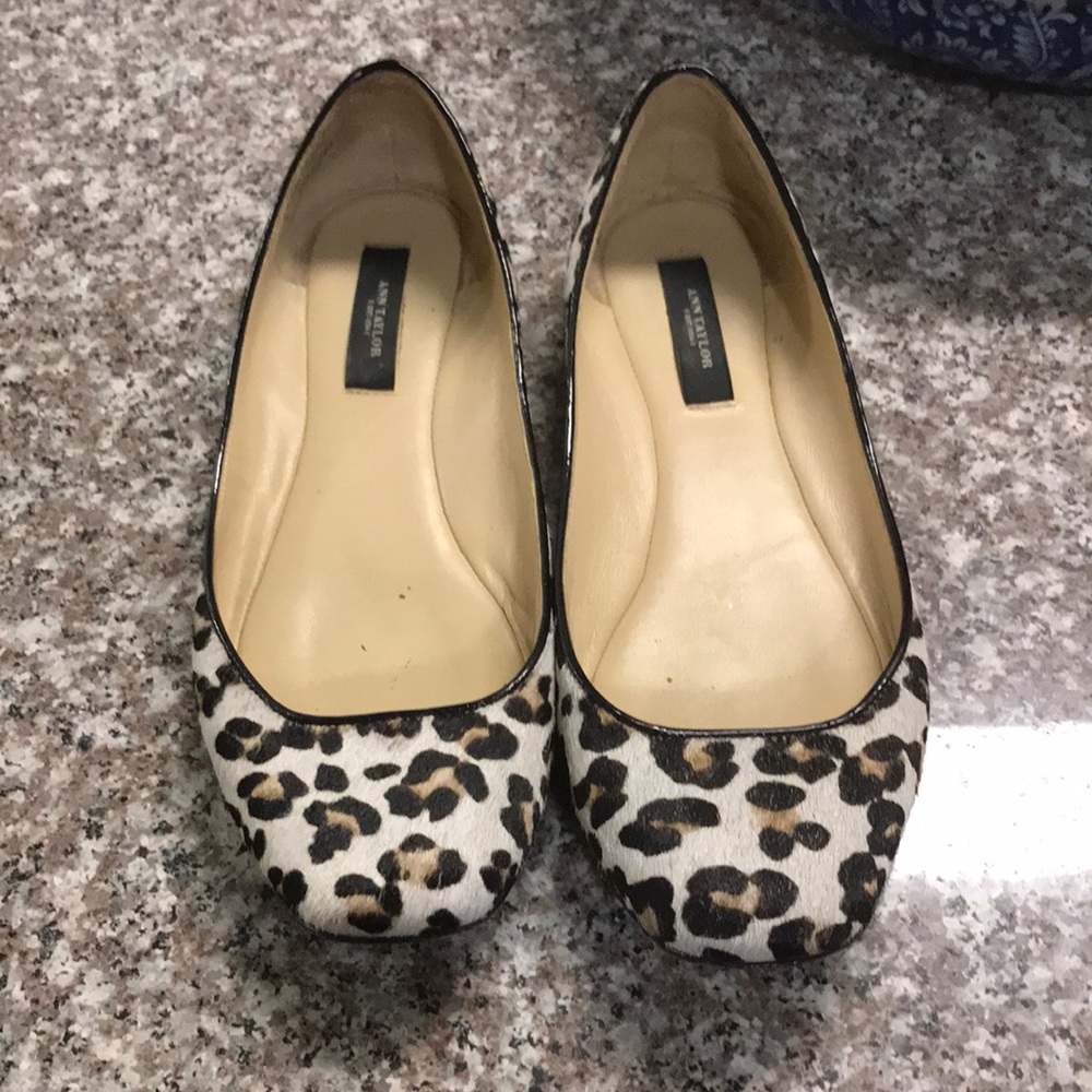 Ann Taylor calf hair shoes